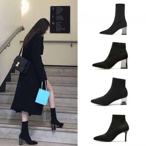 Bottes mi-saison femme Semelles en Caoutchouc - Ref 3250771