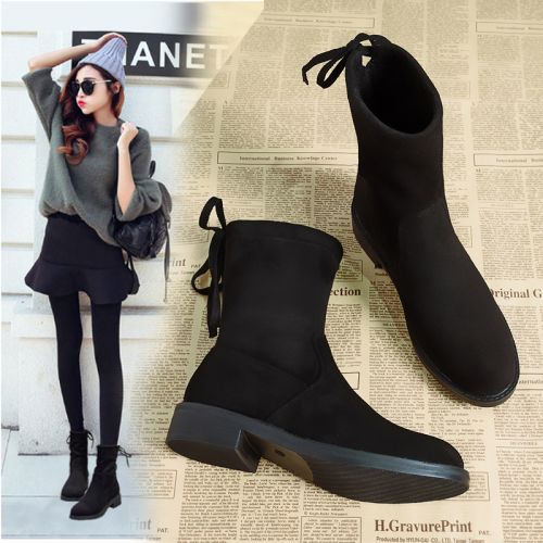 Bottes mi-saison femme Semelles en Caoutchouc - Ref 3250803