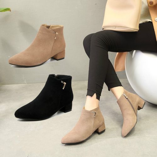 Bottes mi-saison femme Semelles en Caoutchouc - Ref 3250813