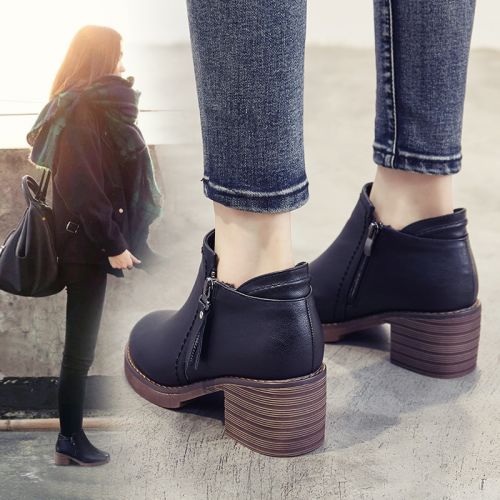 Bottes mi-saison femme Semelles en Caoutchouc - Ref 3250818