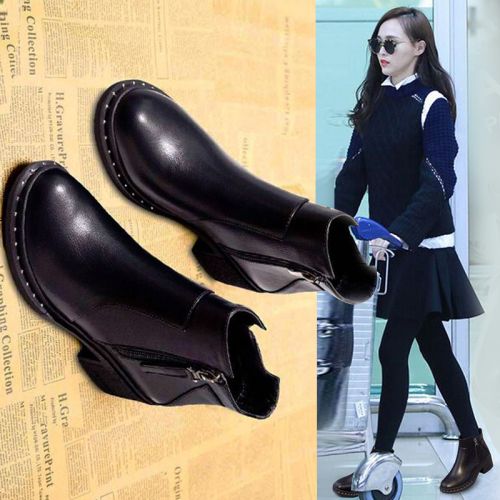 Bottes mi-saison femme Semelles en Caoutchouc - Ref 3250837