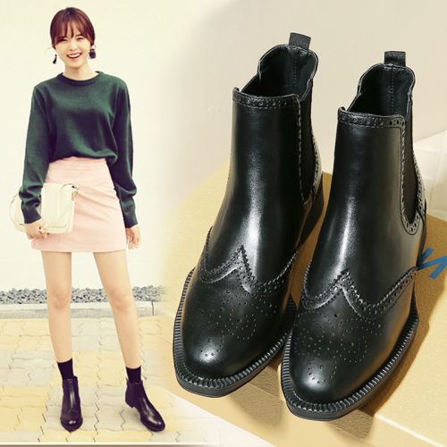 Bottes mi-saison femme Semelles en Caoutchouc - Ref 3250894