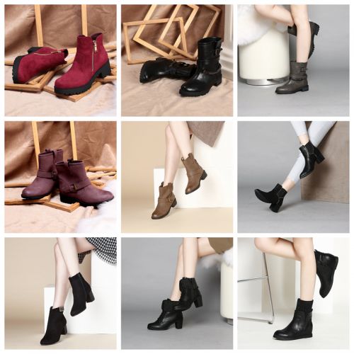 Bottes mi-saison femme DAPHNE Semelles en Caoutchouc - Ref 3250950