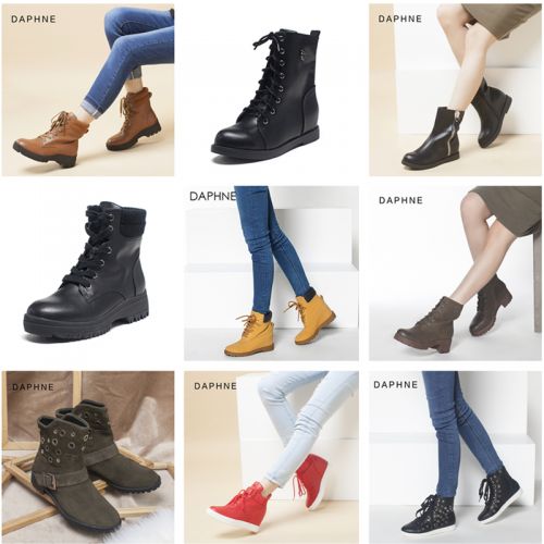 Bottes mi-saison femme DAPHNE en Fond composite - Ref 3250989