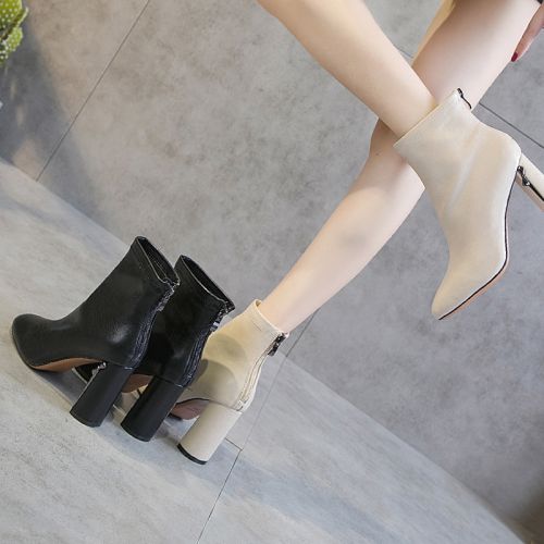 Bottes mi-saison femme POOQ Semelles en Caoutchouc - Ref 3251001