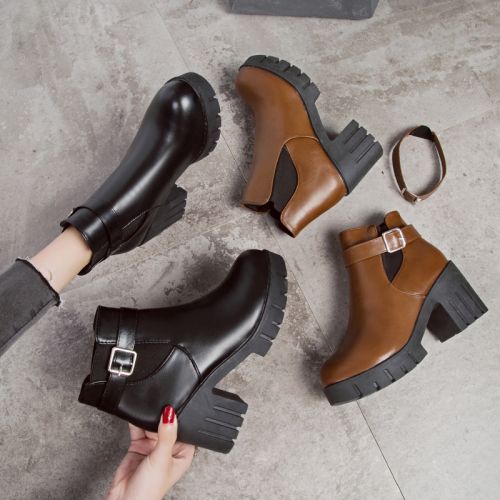 Bottes mi-saison femme Semelles en Caoutchouc - Ref 3251009