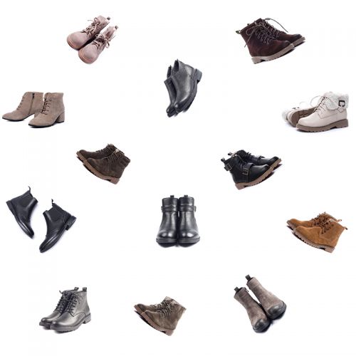 Bottes mi-saison femme BUSEN SEVEN Semelles en Caoutchouc - Ref 3251030