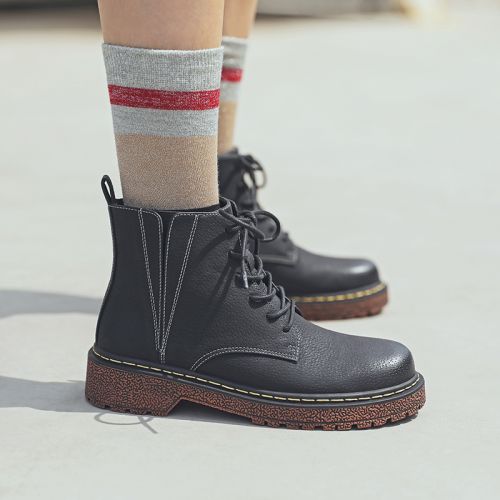 Bottes mi-saison femme MASOOMAKE Semelles en Caoutchouc - Ref 3251061