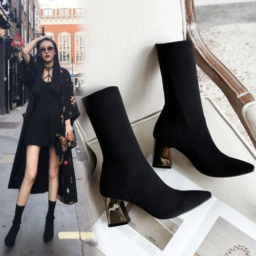 Bottes mi-saison femme Semelles en Caoutchouc - Ref 3251070
