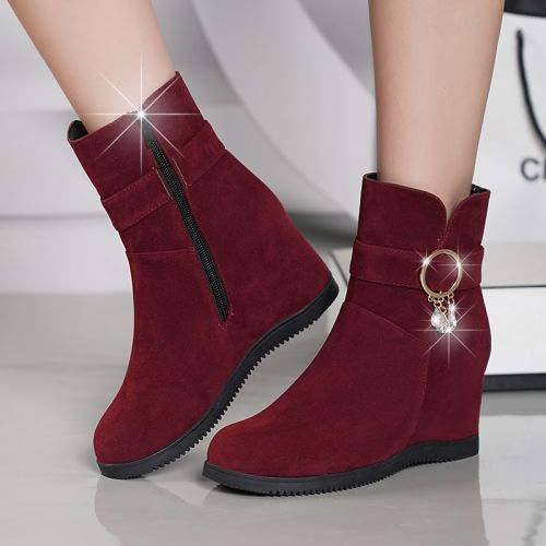 Bottes mi-saison femme Semelles en Caoutchouc - Ref 3251072