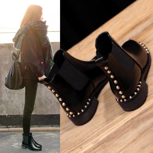 Bottes mi-saison femme Semelles en Caoutchouc - Ref 3251079