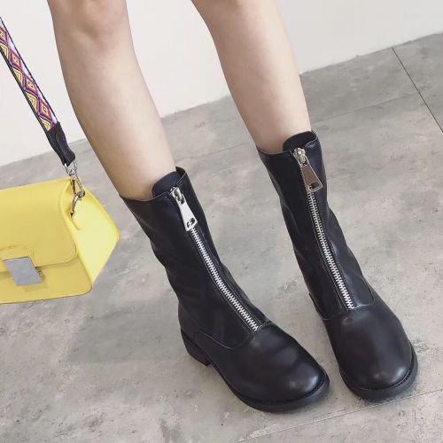 Bottes mi-saison femme LADY SOLID Semelles en Caoutchouc - Ref 3251098