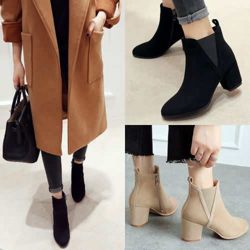 Bottes mi-saison femme Semelles en Caoutchouc - Ref 3251100