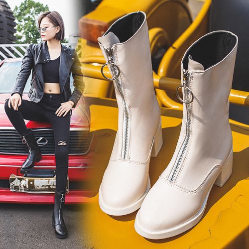 Bottes mi-saison femme Semelles en Caoutchouc - Ref 3251187
