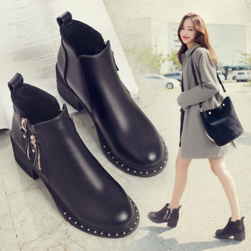 Bottes mi-saison femme Semelles en Caoutchouc - Ref 3251197