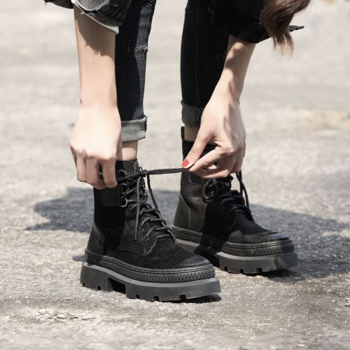 Bottes mi-saison femme AOWEIYA Semelles en Caoutchouc - Ref 3251215