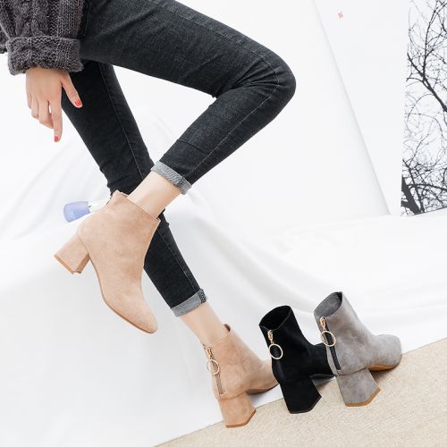 Bottes mi-saison femme Semelles en Caoutchouc - Ref 3251223