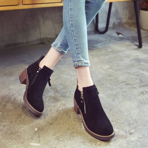 Bottes mi-saison femme BEAUTEA Semelles en Caoutchouc - Ref 3251265