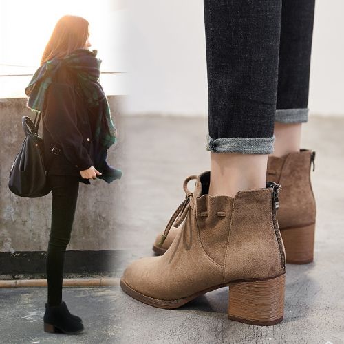 Bottes mi-saison femme Semelles en Caoutchouc - Ref 3251289