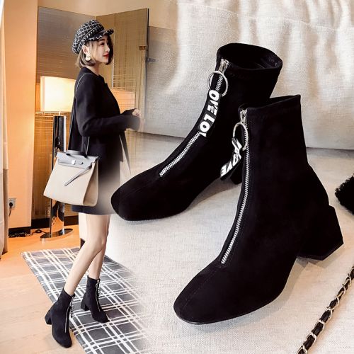 Bottes mi-saison femme Semelles en Caoutchouc - Ref 3251319