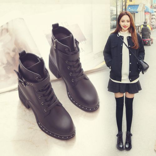 Bottes mi-saison femme Semelles en Caoutchouc - Ref 3251338