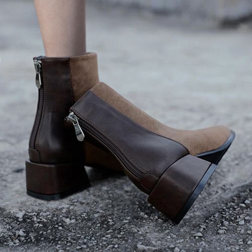 Bottes mi-saison femme Semelles en Caoutchouc - Ref 3251359