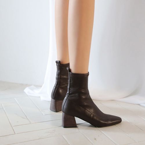 Bottes mi-saison femme Semelles en Caoutchouc - Ref 3251385