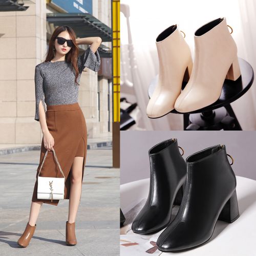 Bottes mi-saison femme Semelles en Caoutchouc - Ref 3251397