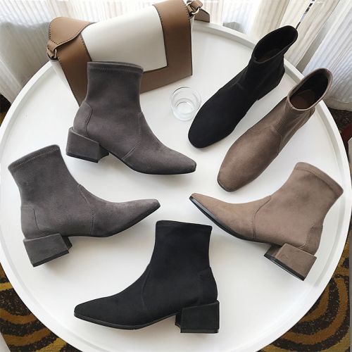 Bottes mi-saison femme Semelles en Caoutchouc - Ref 3251401