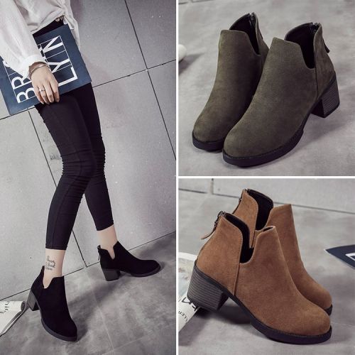 Bottes mi-saison femme Semelles en Caoutchouc - Ref 3251402