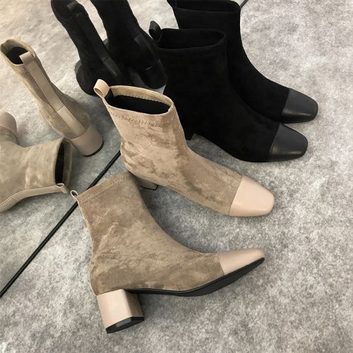 Bottes mi-saison femme OCANDY Semelles en Caoutchouc - Ref 3251415