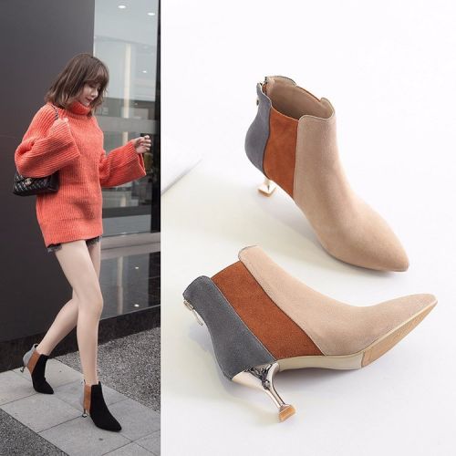 Bottes mi-saison femme Semelles en Caoutchouc - Ref 3251461