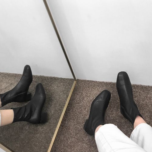 Bottes mi-saison femme MIUSIWUYU Semelles en Caoutchouc - Ref 3251472