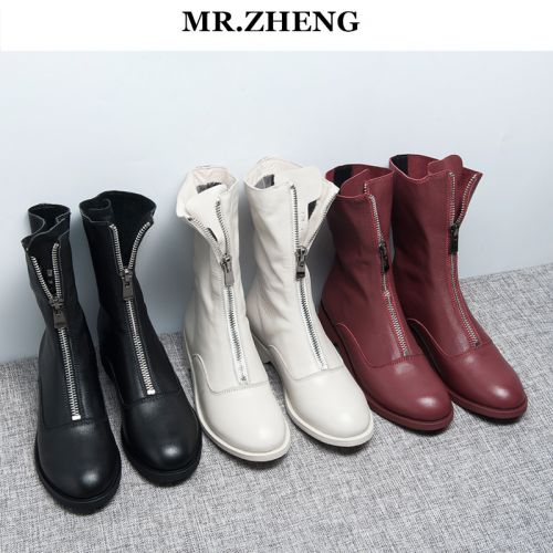 Bottes mi-saison femme MR.ZHENG Semelles en Caoutchouc - Ref 3251498