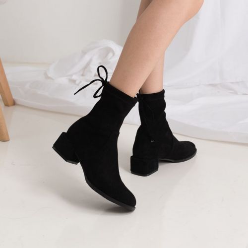 Bottes mi-saison femme BUSEN SEVEN Semelles en Caoutchouc - Ref 3251507