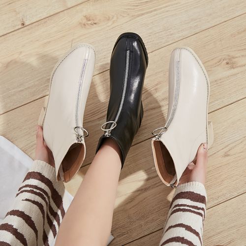 Bottes mi-saison femme Semelles en Caoutchouc - Ref 3251559