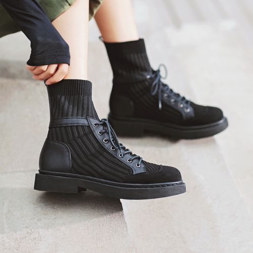 Bottes mi-saison femme MASOOMAKE Semelles en Caoutchouc - Ref 3251562