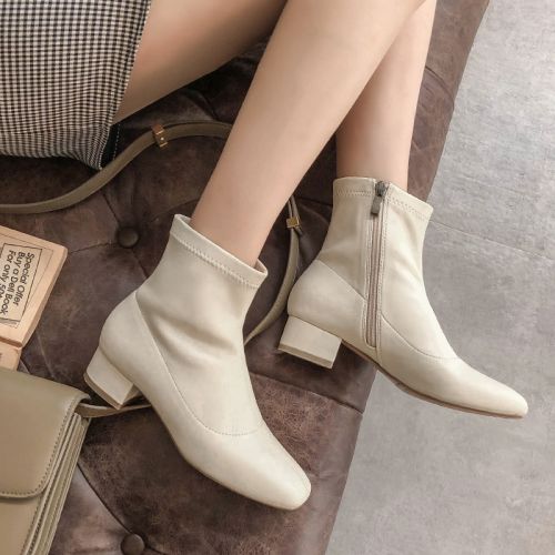 Bottes mi-saison femme OCANDY Semelles en Caoutchouc - Ref 3251563