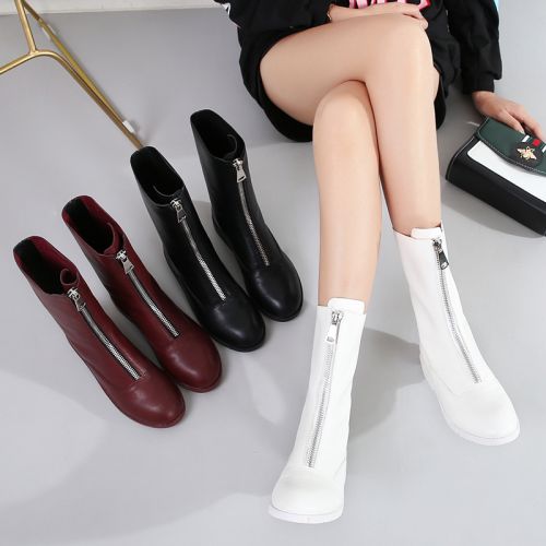 Bottes mi-saison femme Semelles en Caoutchouc - Ref 3251568