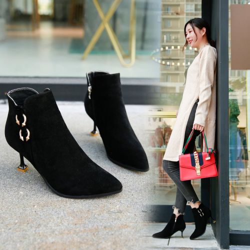 Bottes mi-saison femme Semelles en Caoutchouc - Ref 3251577