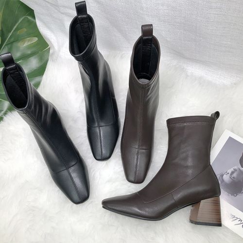 Bottes mi-saison femme Semelles en Caoutchouc - Ref 3251602
