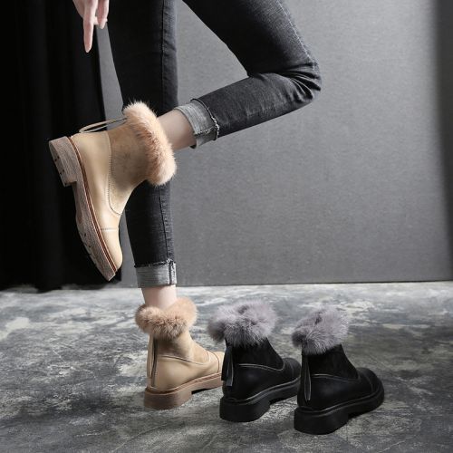 Bottes mi-saison femme JINFULI Semelles en Caoutchouc - Ref 3251603