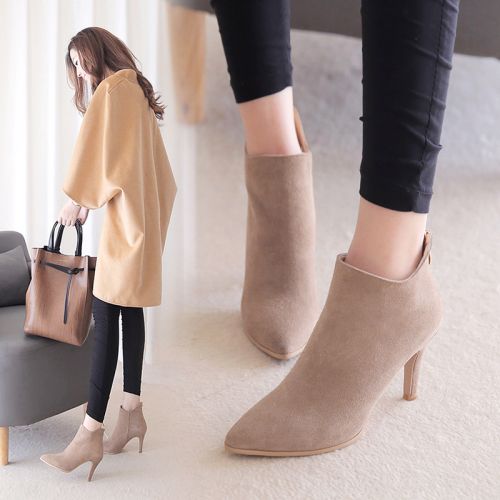Bottes mi-saison femme Semelles en Caoutchouc - Ref 3251627