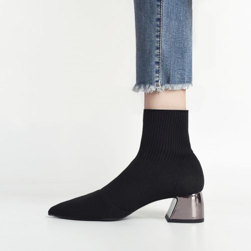 Bottes mi-saison femme Semelles en Caoutchouc - Ref 3251642