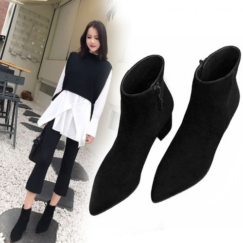 Bottes mi-saison femme Semelles en Caoutchouc - Ref 3251665
