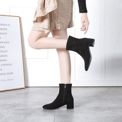 Bottes mi-saison femme Semelles en Caoutchouc - Ref 3251691