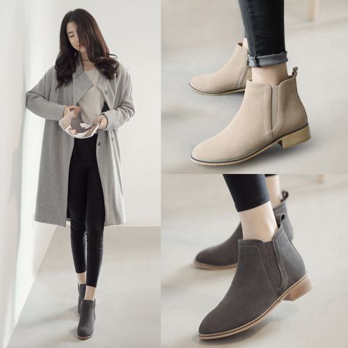 Bottes mi-saison femme Semelles en Caoutchouc - Ref 3251734
