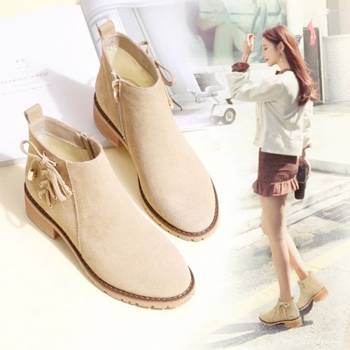 Bottes mi-saison femme OUUMEIS Semelles en Caoutchouc - Ref 3251739