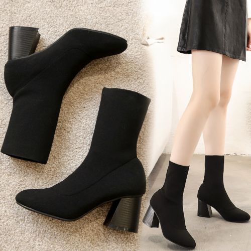 Bottes mi-saison femme Semelles en Caoutchouc - Ref 3251768