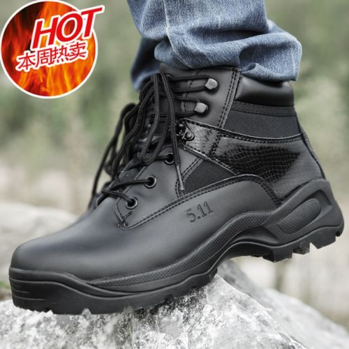 Bottes militaires pour homme en cuir - étanche Ref 1396856